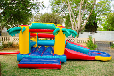 small  jumping castle with slide for hire vaal triangle