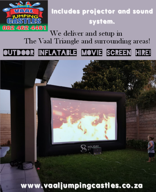 outdoor inflatable movie screen for hire in vaal triangle, vanderbijlpark